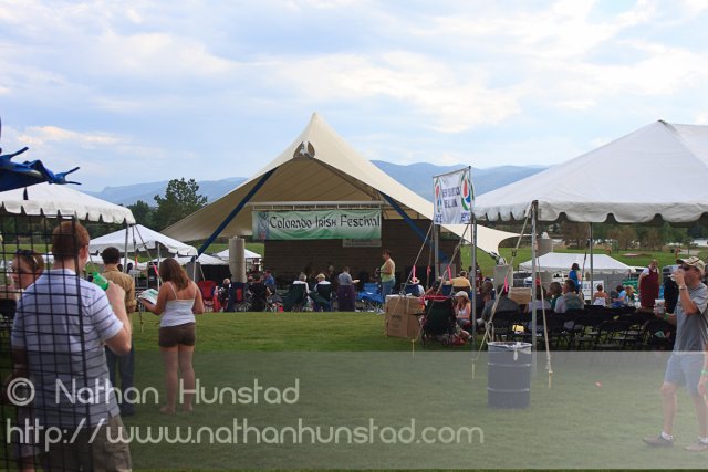 The stage at the Colorado Irish Festival